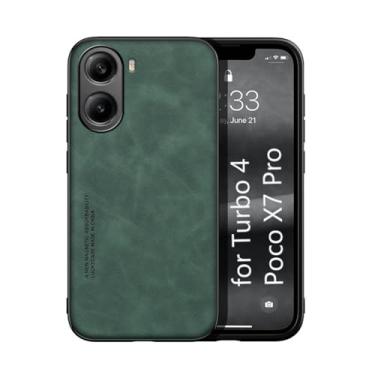 Imagem de Kepuch Silklike Capa para Redmi Turbo 4 / Poco X7 Pro - Case Placa de Metal Embutida - Verde
