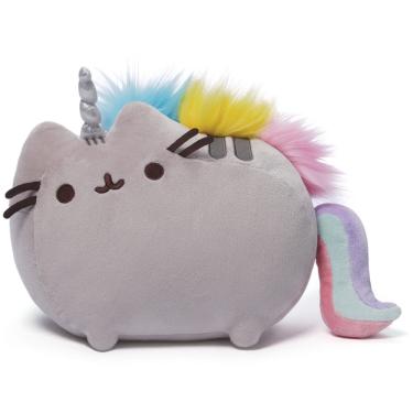 Imagem de Bicho de pelúcia gund Pusheen Pusheenicorn Rainbow 13 polegadas