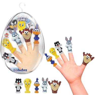 Imagem de Dedoches Looney Tunes Bonecos No Ovo - Lider Brinquedos