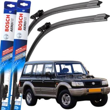 Imagem de Par Palheta Limpador Parabrisa Dianteiro Silicone Bosch Paleta Hyundai Galloper 1995 á→ 1999