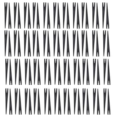 Imagem de AUXBC 120 peças de estacas resistentes para irrigação por gotejamento, suporte universal de mangueira de tubo de 0,6 cm e 1/10.2 cm para horta, canteiros de flores, sistema de cultivo hidropônico