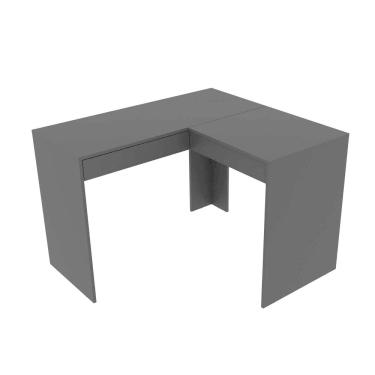 Imagem de Penteadeira Escrivaninha para Canto com Espelho e 1 Gaveta PE2020 Preta Tecnomobili