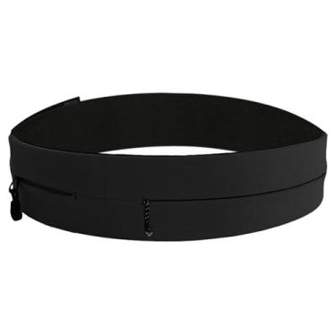 Imagem de AnsrJ Cinto de corrida ajustável, pochete de corredores para mulheres e homens. Cinto de dinheiro oculto para viagens. Cintura elástica fina e fina. Cinto de suporte de telefone para ginástica para