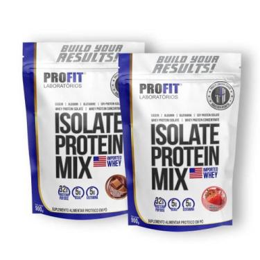 Imagem de Kit 2X Isolate Protein Mix Refil 900G Profit Laboratórios