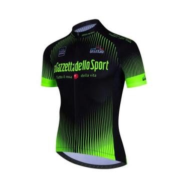 Imagem de Camisa de Ciclismo Masculina Leve e Sem Costura Aero Tour Giro d'Itali