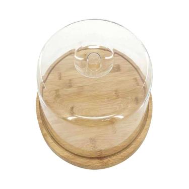 Imagem de Queijeira Le Bambu com Tampa Acrílica 2 Peças 28cm