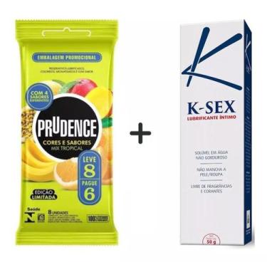 Imagem de Kit Preservativos Mix Tropical Camisinhas + Lubrificante - Prudence