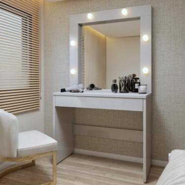 Imagem de Penteadeira Camarim 100% MDF 180 X 110,3cm Requinte - Mavaular