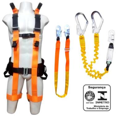 Imagem de KIt Cinto de Segurança Tipo Paraquedista com Talabartes. - SAFE CINTOS