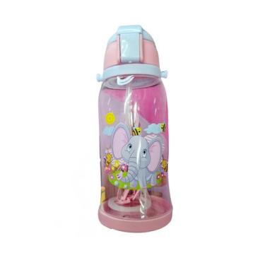 Imagem de Garrafinha C/ Canudo De Silicone Elefante 650ml - Interponte