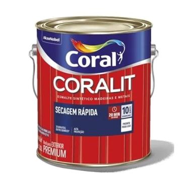 Imagem de Esmalte Sintético Coralit Brilhante Secagem Rápida Galão 3L - Branco