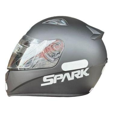 Imagem de Capacete Fechado Spark Ebf Classico Moto Preto Fosco, Preto Fosco