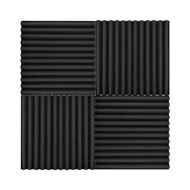Imagem de WALFRONT 12pcs Painéis de Espuma Acústica do Estúdio Espumas Acústicas Painéis de Absorção de Som Com 11 Slots para Pequenos e Médios Salas Em Casa Studios (24pcs)