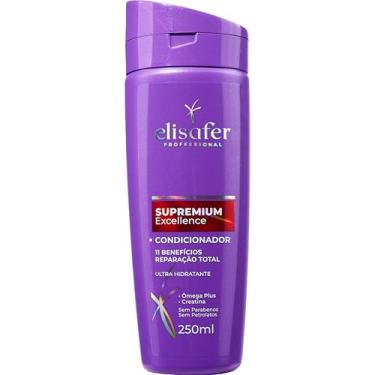 Imagem de Elisafer, Condicionador, Para todos os tipos de cabelos, 11 benefícios / Reparação total, Supremium Excellence, Extend pro, 250ml