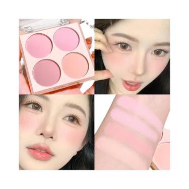 Imagem de Paleta De Blush Inteligente Fosco De 4 Cores, Brilho Natural, Mistura 