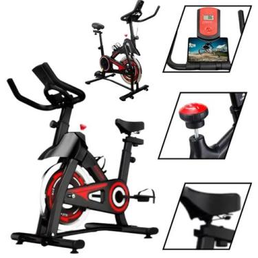 Imagem de Bicicleta Ergométrica Spinning com Roda Inércia 13 Kgs Fitness Monitor