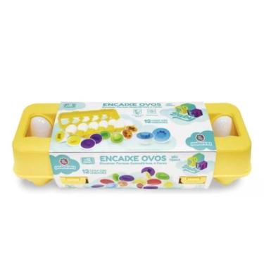Imagem de Brinquedo Educativo Ovos De Encaixar Com Caixa Geométricas - Polibrinq
