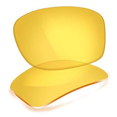 Imagem de ThunderClap Lentes de policarbonato de substituição para óculos de sol Oakley Fives Squared - Amarelo cristal