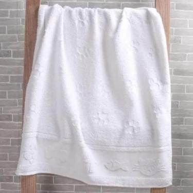 Imagem de Toalha Banho Meu Pet Profissional Cachorro e Gato Branca - Hipertextil