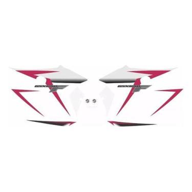 Imagem de Kit Adesivos Lateral Suzuki Gsx 650f 2012 Branca Preta Gsxf - SPTS