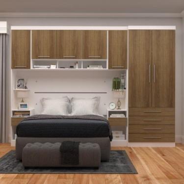 Imagem de Guarda-roupa Modulado Casal 313cm 7 Portas 6 Gavetas Alpes Luciane, Br