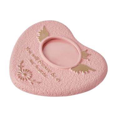 Imagem de Generic Lápide de cimento para lápide de pedra memorial para gatos e cães com moldura para fotos, Rosa