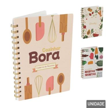 Imagem de Caderno Espiral 80 FL Para Receitas - Tudo em Caixa