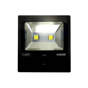 Imagem de Refletor LED 100W 6500K IP65 Foxlux - Corpo Alumínio - Driver Embutido