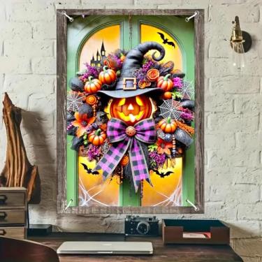 Imagem de BlissYard Banner de janela de Halloween assustador máscara sangrenta assassino 79 x 129 cm capa de janela de terror decoração de parede assustadora cena de vidro quebrado violento decoração de casa