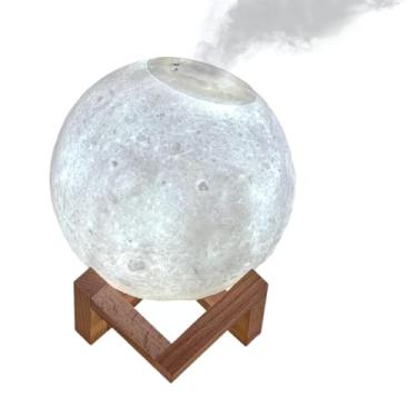 Imagem de Umidificador de Ar Lua com Luz Noturna 1500ml e Controle Remoto