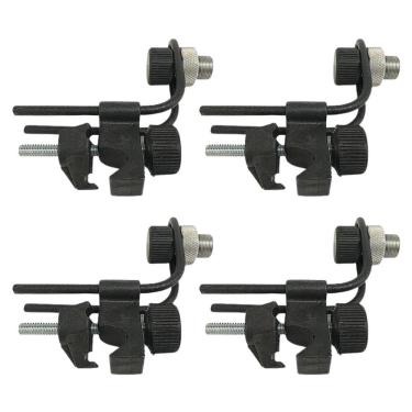 Imagem de Kit 4 Clamp Microfone Bateria Zabumba Percussão Resistente