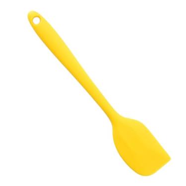 Imagem de Espátula de Silicone, Espátula de Borracha Duradoura de Calor de Alta Temperatura, Utensílio de Cozinha Sem Pau, Alça Ergonômica, para Cozinhar e Assar (Amarelo)