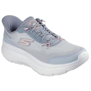 Imagem de Tênis de Caminhada Feminino Skechers MAX CUSHIONING HYPER, Cinza, 38