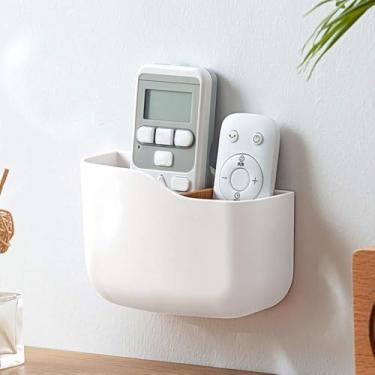 Imagem de Poeland Suporte de controle remoto montado na parede, organizador universal para TV, caixa organizadora