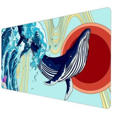 Imagem de Mouse Pad Gamer Speed Extra Grande Profissional 90x50  -  Baleia