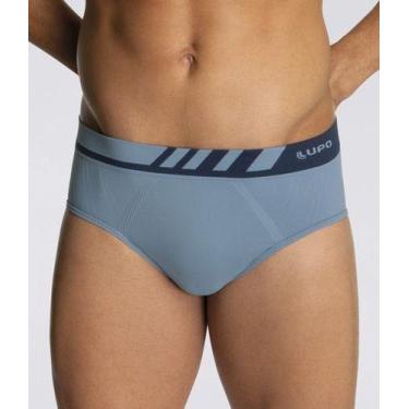 Imagem de Cueca Slip Microfibra Lupo, Azul, Aço, 50-52