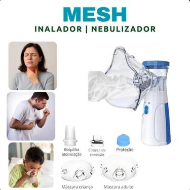 Imagem de Inalador Nebulizador Ultrassônico Portátil para Todo o Tipo de Tratame