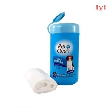 Imagem de Lenço Umedecido Pet Clean 75 Unidades 19x11cm