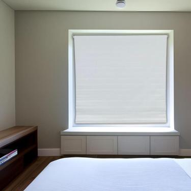 Imagem de Persiana Rolo Blackout Branca 140 L X 220 A Cm Cortina Kit