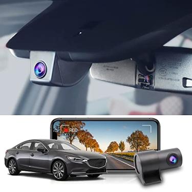 Imagem de Fitcamx Câmera de painel frontal 2K + traseira 1080P se adapta para Mazda 6 2018-2021 (teto solar) HD2-6236, estilo OEM, vídeo HD duplo, gravação em loop, WiFi e aplicativo integrados, sensor de