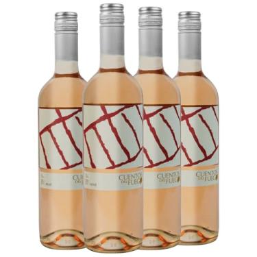 Imagem de Kit com 4 Vinhos Chilenos Rosé Seco Carmenere Cuentos del Fuego