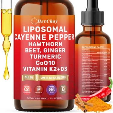 Imagem de Suplemento HevChay Lipossomal Pimenta Caiena Gotas 60mL