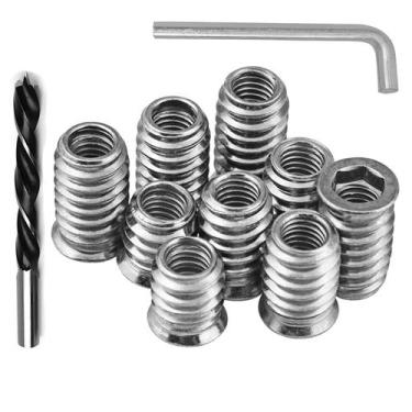 Imagem de Insertos roscados, porca de acionamento hexagonal de aço Wadayu 1/4-20