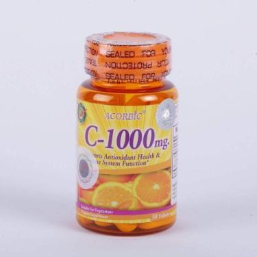 Imagem de Suplemento Acorbic C 1000mg de vitamina C com 30 comprimidos