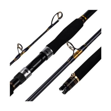 Imagem de Vara de Pesca de Viagem Haste 1.8m 2.1m 3 seções dura 24t fibra de carbono ultraleve vara viagem x-fast oceano barco pesca(2.1m)