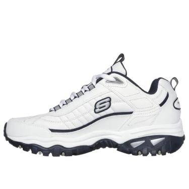 Imagem de Skechers Tênis masculino Energy Afterburn com cadarço, Branco, 7.5