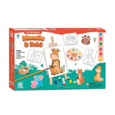 Imagem de Kit de Pintura Infantil Mamãe & Bebê Nig Brinquedos