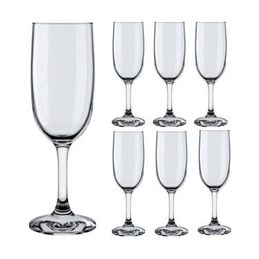 Imagem de Kit Com 6 Taças De Vidro RIOJA CHAMPAGNE 180ml Cristal Luxo, Taça cham