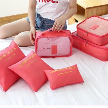 Imagem de Organizador De Malas Para Viagem - Kit 6 Peças - SHOP ALTERNATIVO, Ros
