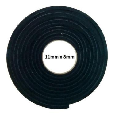 Imagem de Borracha Colante, Fita, Adesiva, Espuma, 11mm X 8mm - 10mts - Unespuma